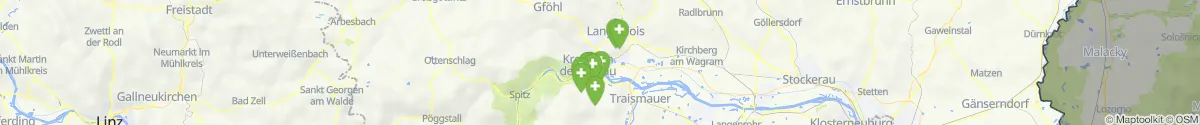 Map view for Pharmacies emergency services nearby Rohrendorf bei Krems (Krems (Land), Niederösterreich)